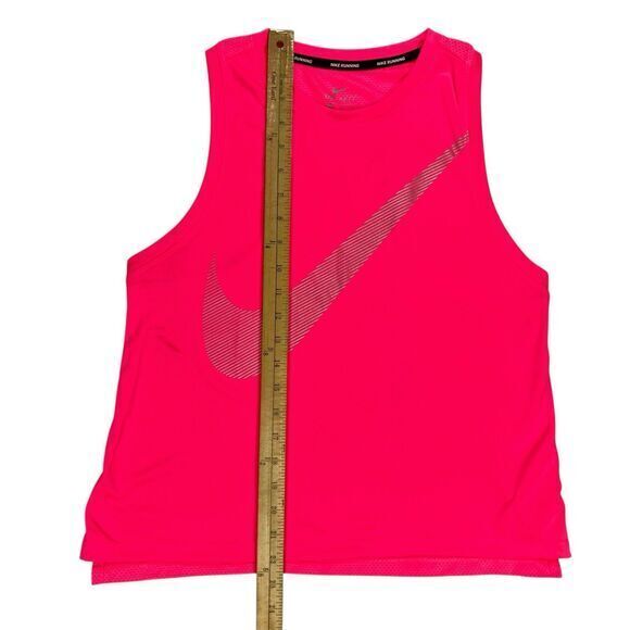 Nike City Core Dry Metallic Big Logo Tank M Pink Athletic Workout Gym Running - Picture 9 of 14